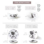 Botanic Collection - 16 Pc Bone China Dinnerware Sets – China dinnerware set - Plates and Bowls Sets Dishes Set for 4 – Kitchen Plates, mugs, Bowls, plate set - microwave safe plates & bowls for home - Dining