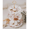 Golden Flower 3-Tier Cake Stand