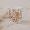 Golden Flower Mug - Set of 4