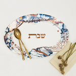 Ocean Oval Challah Tray